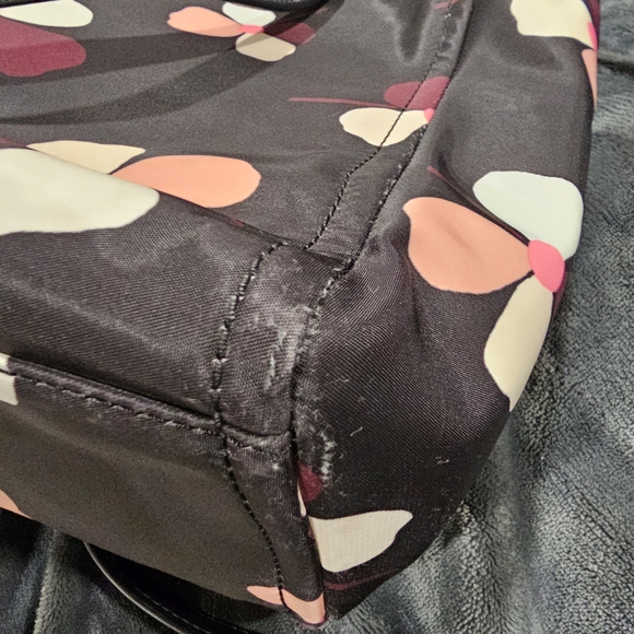 kate spade New York Black Floral Tote with Wristlet - Picture 9 of 14